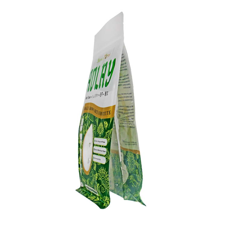 Custom Printed 1kg Flat Bottom Pouch (PET/NY/PE) with Teardrop Window for Rice & Ancient Grains Gallery 5
