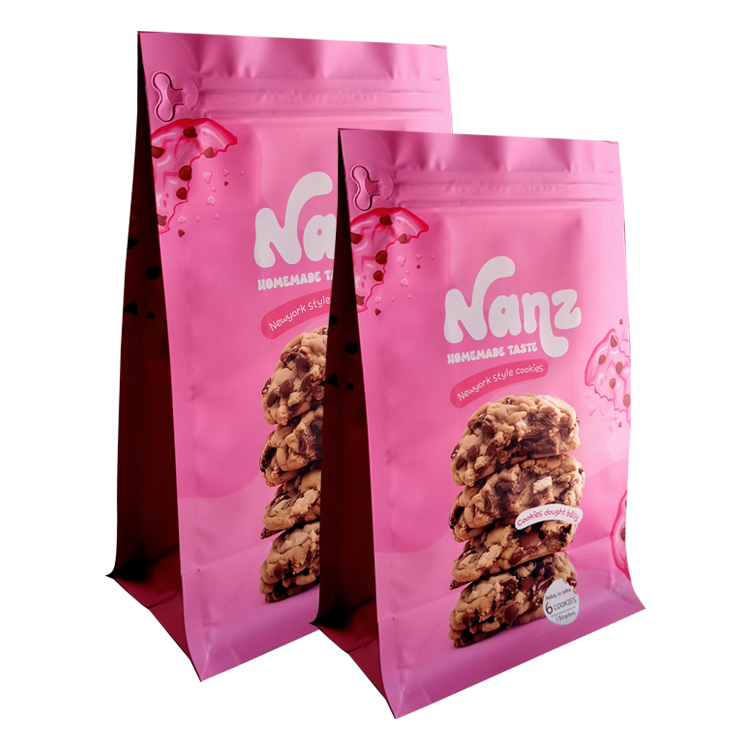 Custom Printed Flat Bottom Freezer Pouch (PET/VMPET/NY/Low-Temp PE) with Side Zipper for Frozen Cookie Dough Gallery 3