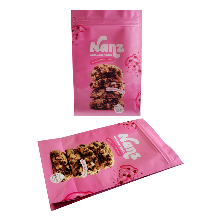Custom Printed Flat Bottom Freezer Pouch (PET/VMPET/NY/Low-Temp PE) with Side Zipper for Frozen Cookie Dough Gallery 2