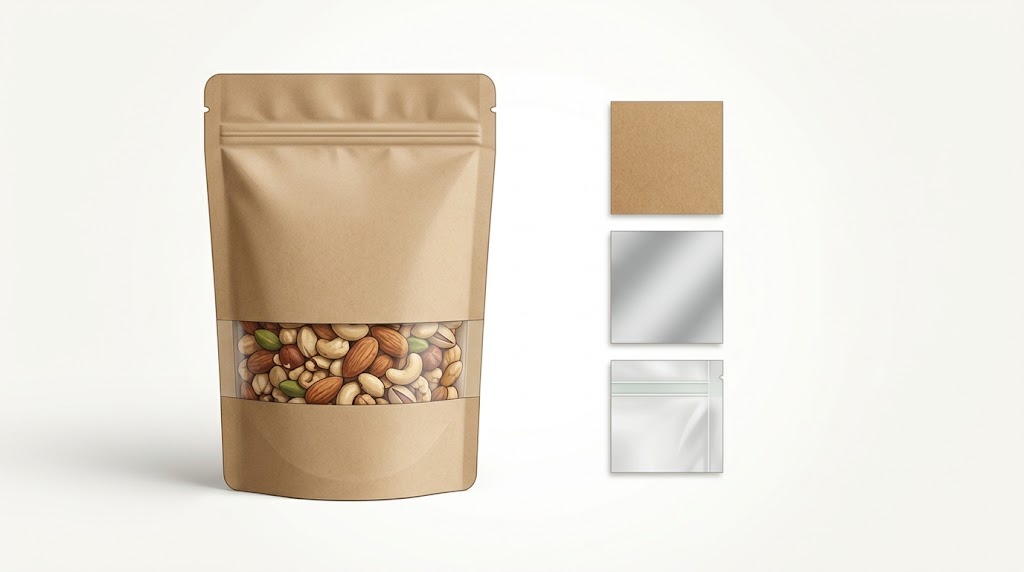 What Are Nut Packaging Bags Made Of? Film, Foil and Window Choices